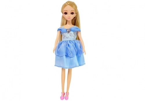 Doll, Model. Set of Clothes. Dressing. Jewelry in a Suitcase
