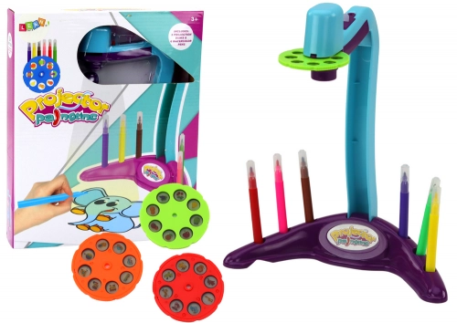 Drawing Projector 3 Replaceable Disks Pens Purple