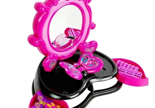 Dressing table barber braid device with sounds and lights