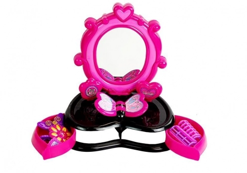 Dressing table barber braid device with sounds and lights