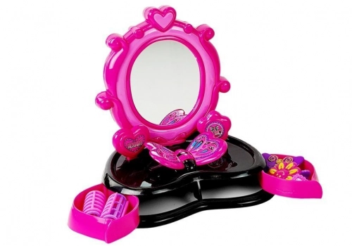 Dressing table barber braid device with sounds and lights