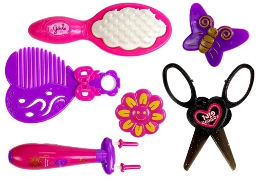 Dressing table barber braid device with sounds and lights