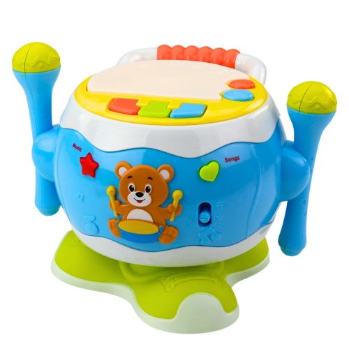 Drum For Kids Musical Interactive Lights Sounds Blue