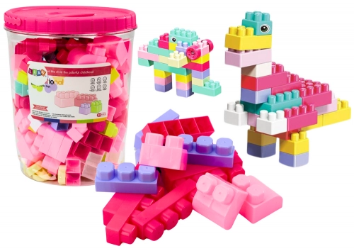 Educational Large Building Blocks in a Bucket Set of 160 pcs.