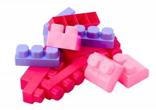 Educational Large Building Blocks in a Bucket Set of 160 pcs.