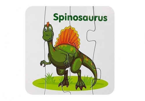 Educational Puzzle English Dinosaurs 10 Connections