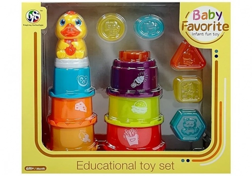 Educational Pyramid For Children Build a Tower, Sorter, Playing in the water