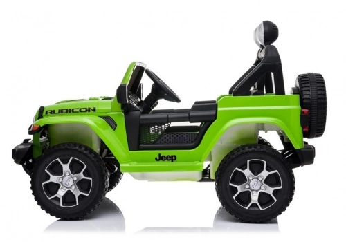 Divvietīgs bērnu elektromobilis Jeep Rubicon 4x4 Green