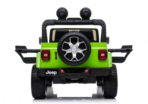 Divvietīgs bērnu elektromobilis Jeep Rubicon 4x4 Green