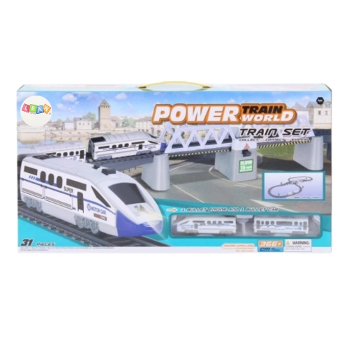 Electric Train Set Train Tracks Drawbridge 366cm