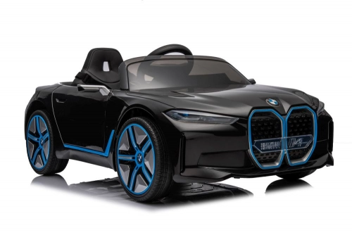 Elektriskā sporta automašīna bērniem BMW I4 Black