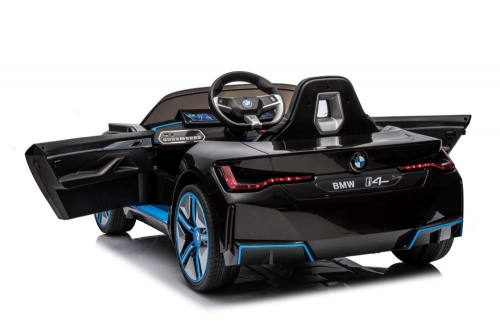 Elektriskā sporta automašīna bērniem BMW I4 Black