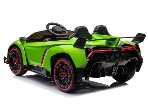 Электрический спортивный автомобиль для детей Lamborghini Veneno Green