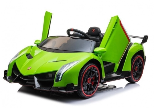 Электрический спортивный автомобиль для детей Lamborghini Veneno Green