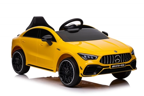 Электрический спортивный автомобиль для детей Mercedes CLA 45s AMG Yellow
