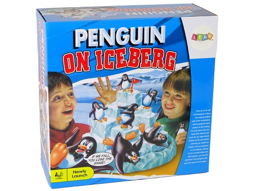 Family game Climbing Penguins on Ice
