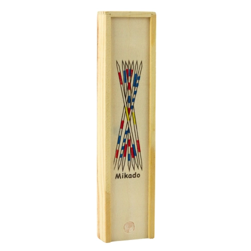 Family Game of Dexterity Wooden Mikado Pick-Up Sticks 41 pcs.