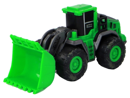 Farm Vehicle Set Green Tractors 4 Pieces