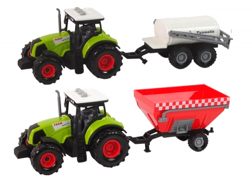 Farmer Tractor Set + 2 Farm Machines Farm Truck Set