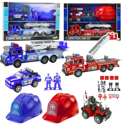 Fire Truck Playset Fire Rescue Brigade Set