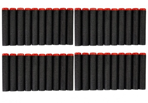 Foam Cartridge Gun 40 Piece Red/Black Target