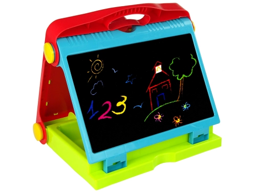 Foldable 2in1 Blackboard Suitcase - Chalk & Marker