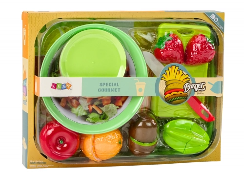 Fruit Cutting Set Salad Cutlery Tray Foodstuffs 25 pcs.