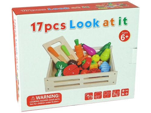 Fruits and Vegetables in a Wooden Magnesium Box Kitchen