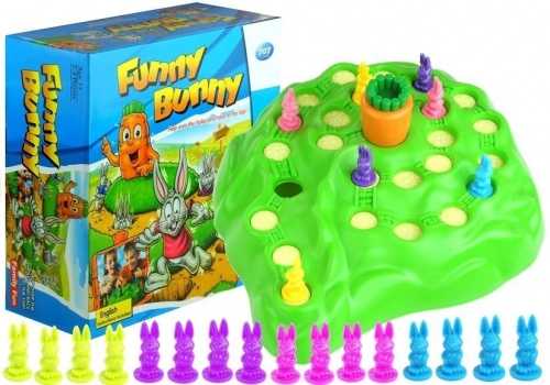 Funny Bunny Family Game - 3D, 4 players rabbit race game
