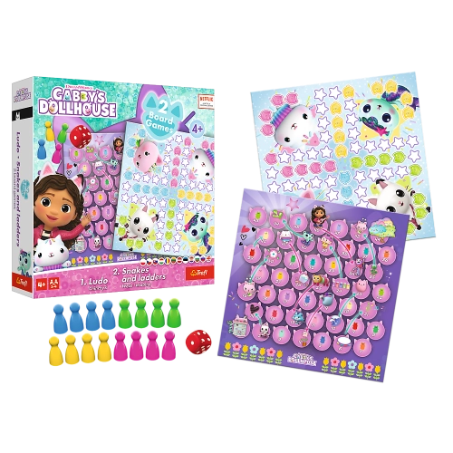 Game 2in1 Chinaman - Snakes and Ladders Gabbys Dollhouse 02590