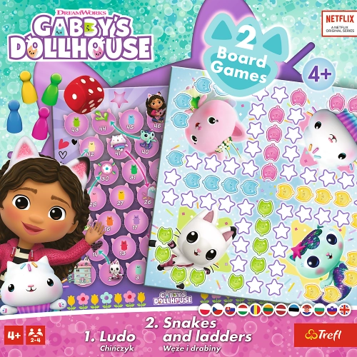 Game 2in1 Chinaman - Snakes and Ladders Gabbys Dollhouse 02590