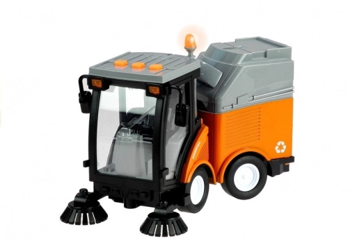 Garbage Truck Sweeper With Moving Elements