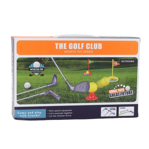 Golf Set for Kids Clubs Balls Flags Coasters 48pcs