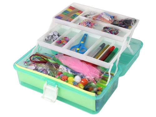 Green Expandable Suitcase Set Artistic Creative Plastic DIY
