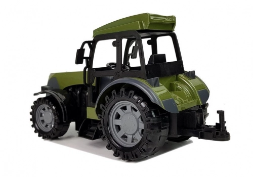 Green Tractor with Wood Bale Trailer 2.4G Remote Controlled