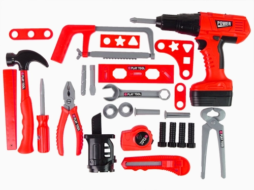 Handyman Set Screwdriver Battery Hammer Saw