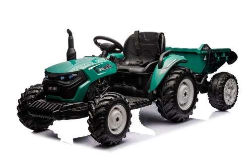 Детский электротрактор с прицепом HC-306 Dark Green