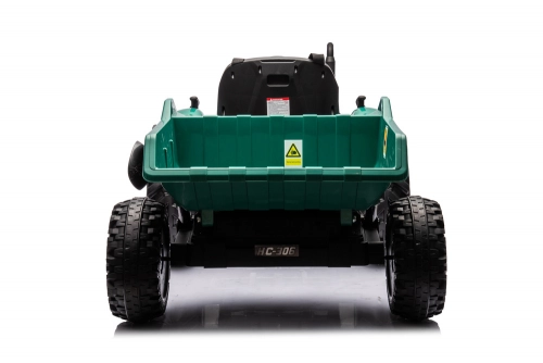 Детский электротрактор с прицепом HC-306 Dark Green