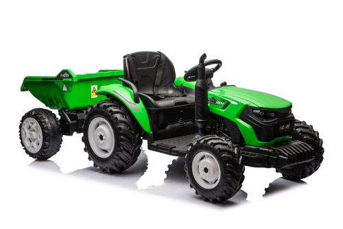 Детский электротрактор с прицепом HC-306 Light Green