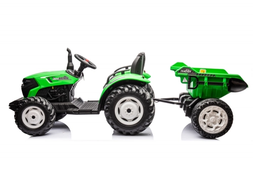 Детский электротрактор с прицепом HC-306 Light Green