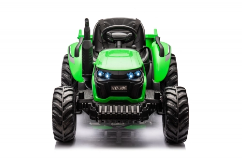 Детский электротрактор с прицепом HC-306 Light Green