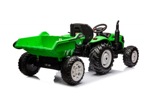 Детский электротрактор с прицепом HC-306 Light Green