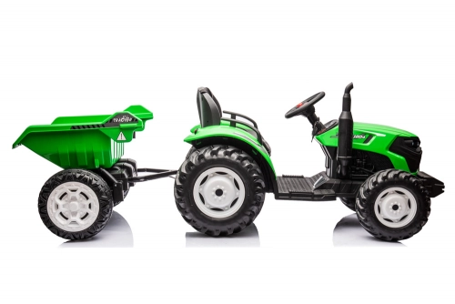 Детский электротрактор с прицепом HC-306 Light Green