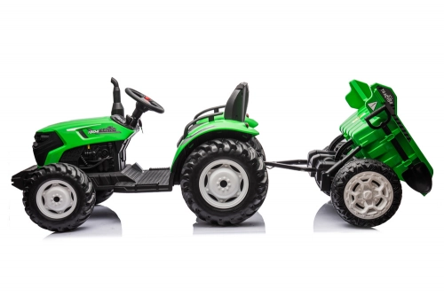 Детский электротрактор с прицепом HC-306 Light Green