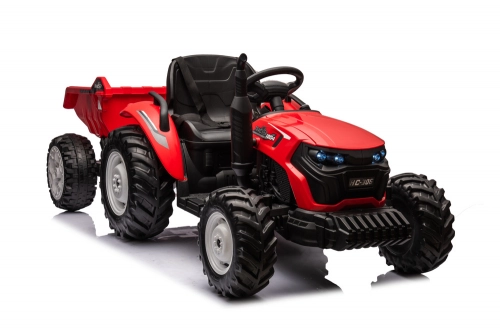 Bērnu elektriskais traktors ar piekabi HC-306 Red