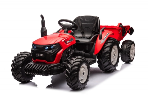 Bērnu elektriskais traktors ar piekabi HC-306 Red