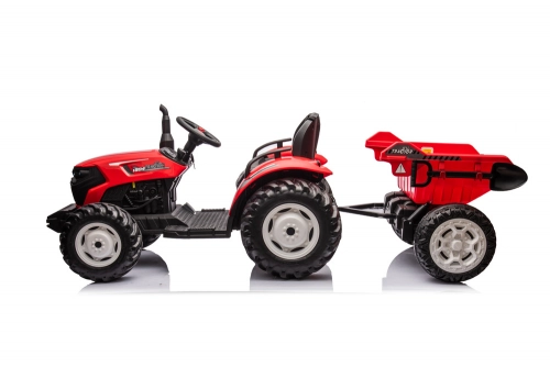 Bērnu elektriskais traktors ar piekabi HC-306 Red