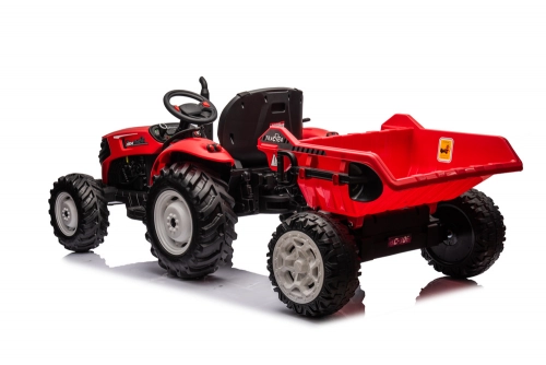 Bērnu elektriskais traktors ar piekabi HC-306 Red