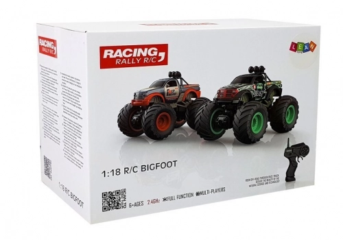 Huge Wheels Bigfoot Remote Control 2.4G 1:18 Yellow