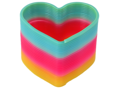 Iconic Rainbow Spring Heart Calming Gadget 6CM